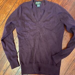 Eddie Bauer Purple Sweater Small